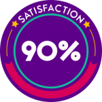 90 por cento de satisfação